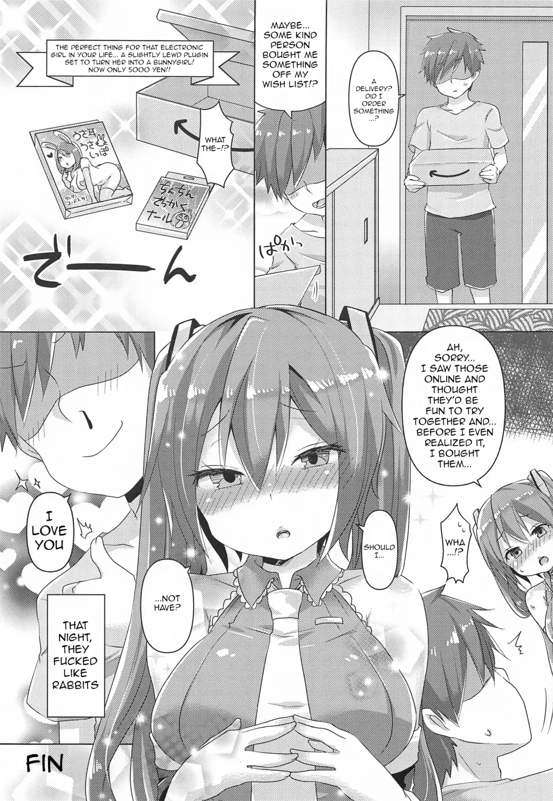 [Johnson] Miku-chan ni Nekomimi toka Plug in Shite Ichaicha Suru Hon | A Book About Installing a Catgirl Plugin and Having Lovey-Dovey Sex With Miku-chan Fhentai - Page 22