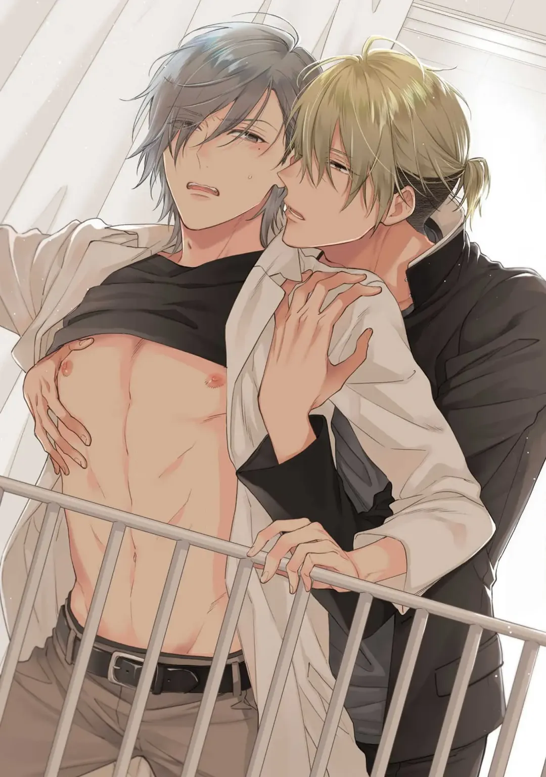 [Shiramatsu] Bukiyou na Hakui no Nugashikata | 脱掉白衣的笨拙方法 Fhentai - Page 2