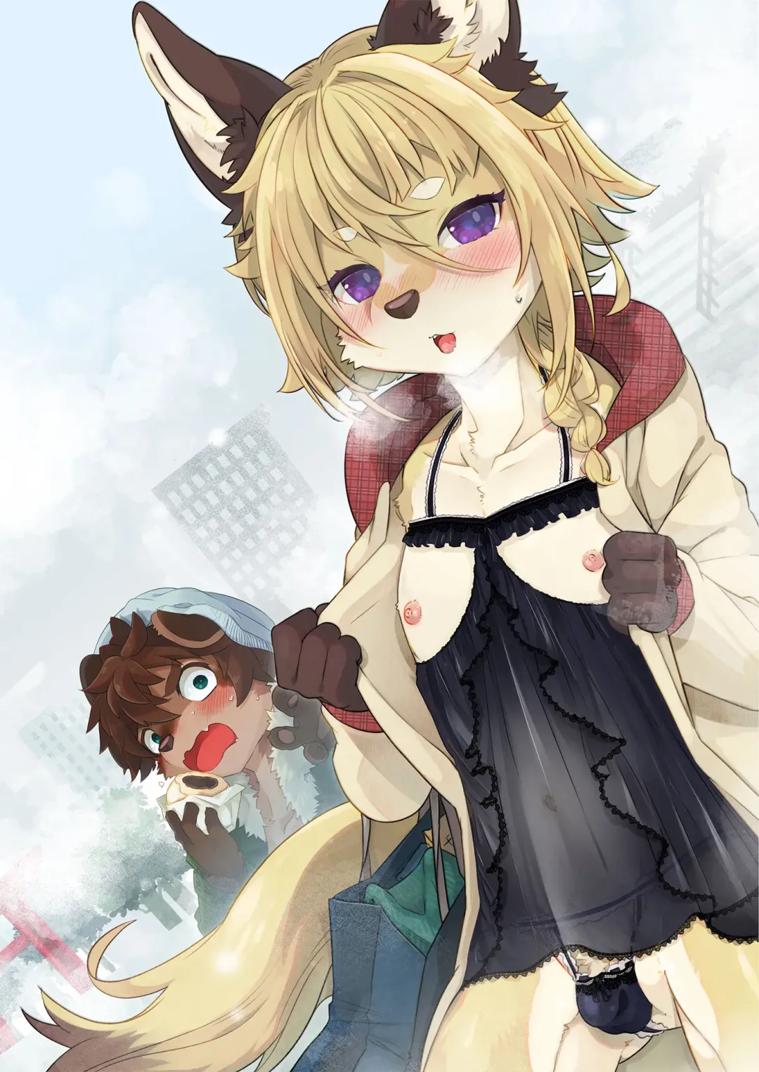 [Shiroi] Kori Muchuu San Kitsune to Tanuki no Mutsumiai Fhentai - Page 29