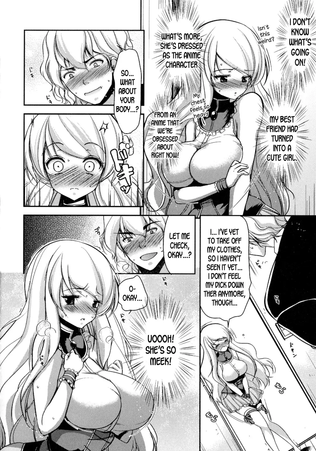 [Dynamite Moca] Nyotaika Shita Shinyuu ga Cosplay made Shite Arawareta! | My Genderbent Best Friend Showed Up in Cosplay! Fhentai - Page 4