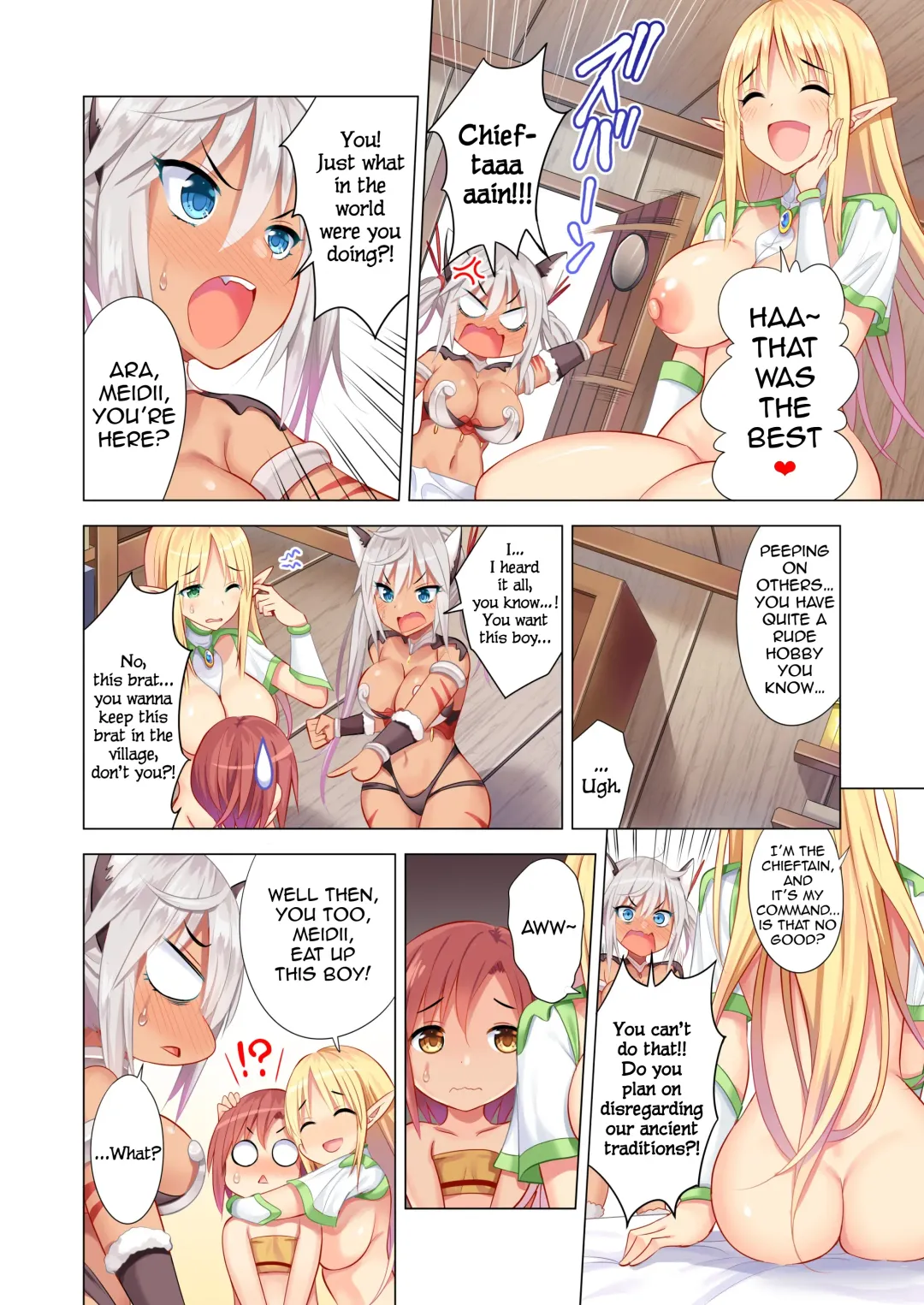 [Aburi Saamon Maru] Sukebe Amazoness to Torawareta Boku | I was Caught by Lewd Amazons Fhentai - Page 22