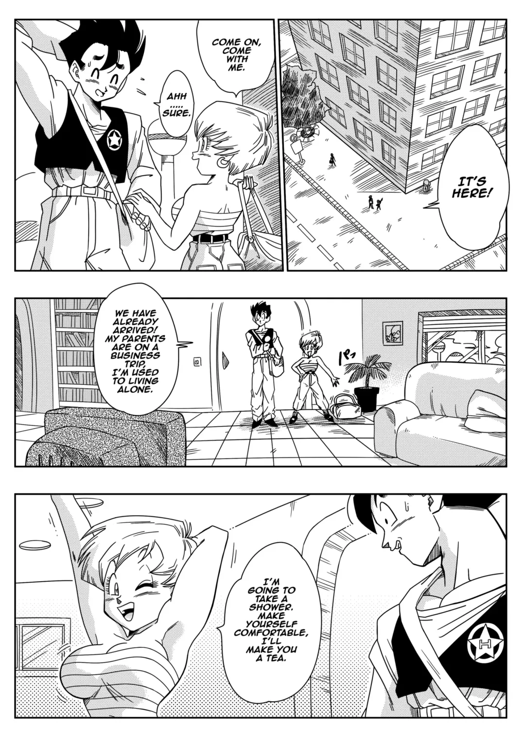 [Yamamoto] LOVE TRIANGLE Z PART 1 - Gohan Meets Erasa "Let's Make A Lot Of Sex, OK? (decensored) Fhentai - Page 5