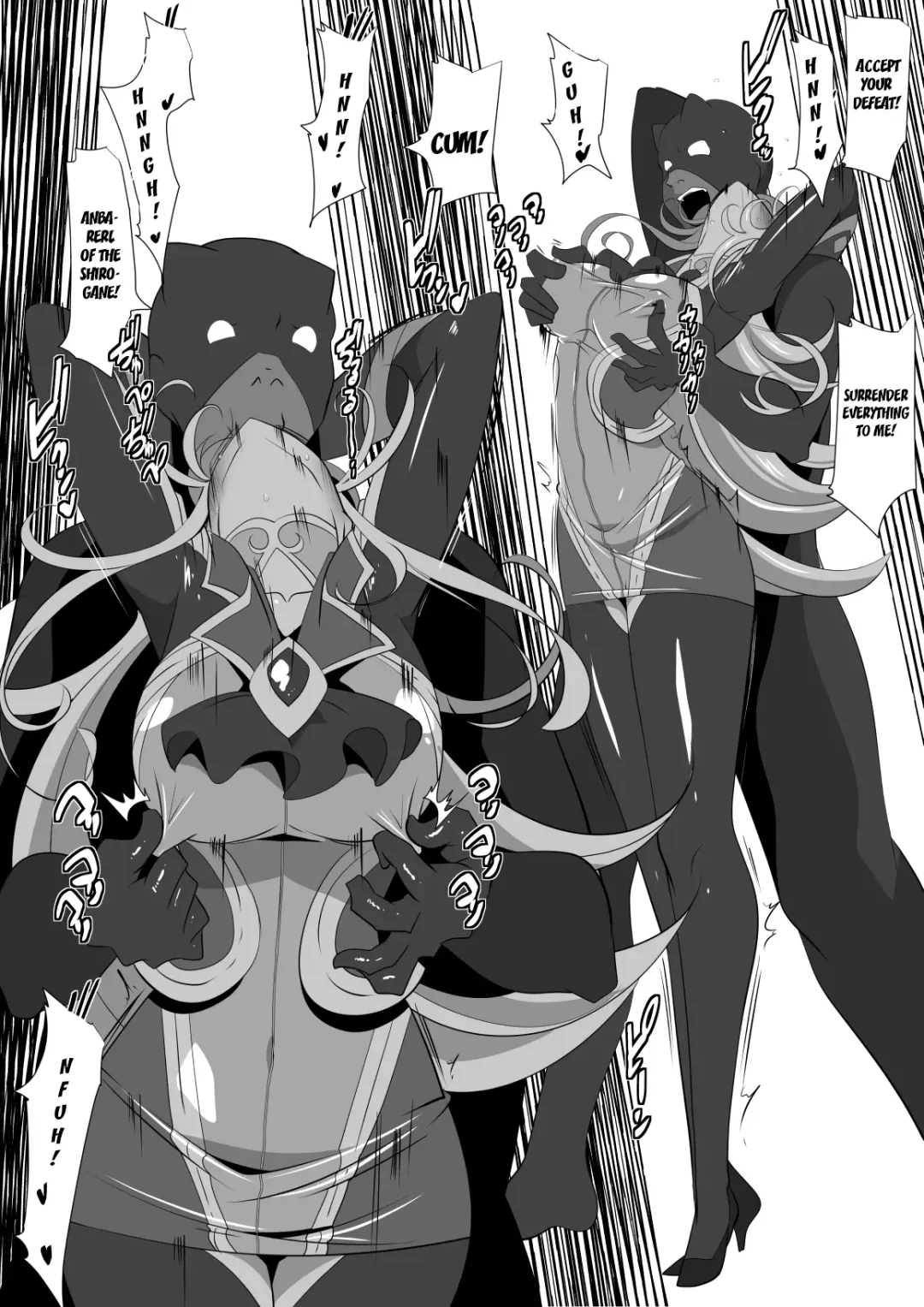 Heroine Harassment Shirogane no Anbarerl Hen Hitojichi o Torarete Nasu Subenaku Dosukebe Hero ni Kegasareru Aku no Onna Kanbu Fhentai - Page 47