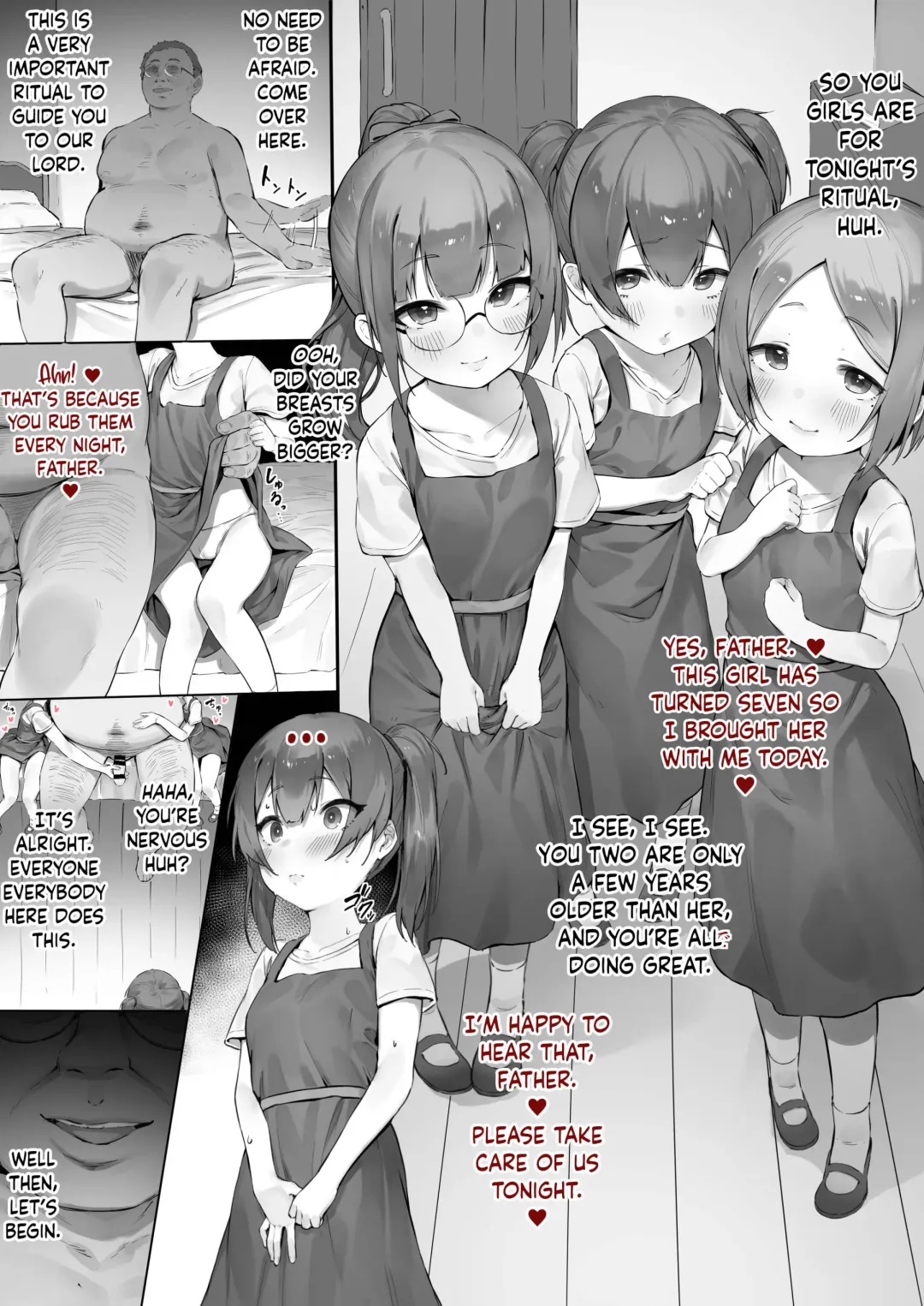 [Nigiri Usagi] Kojiin ni Okeru to aru Gishki no Hanashi | A Story of A Ritual in an Orphanage Fhentai - Page 1