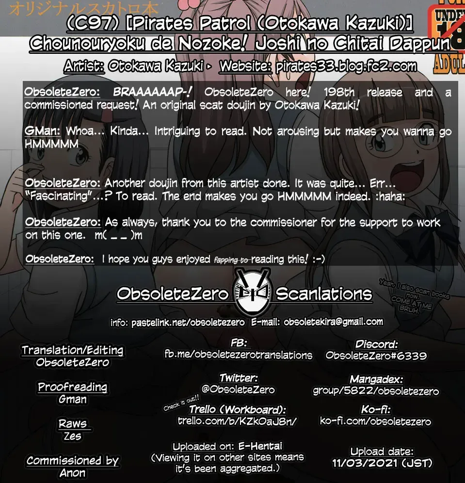 [Otokawa Kazuki] Chounouryoku de Nozoke! Joshi no Chitai Dappun Fhentai - Page 23