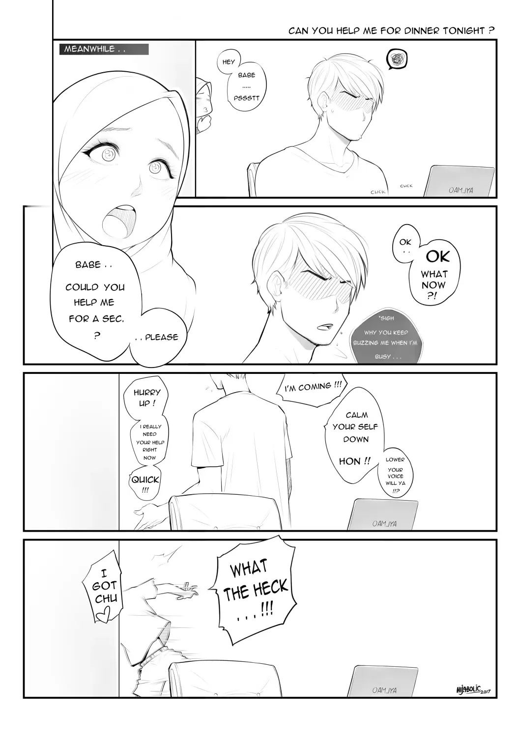 [Hijabolic] Can you help me with dinner tonight? Fhentai - Page 1