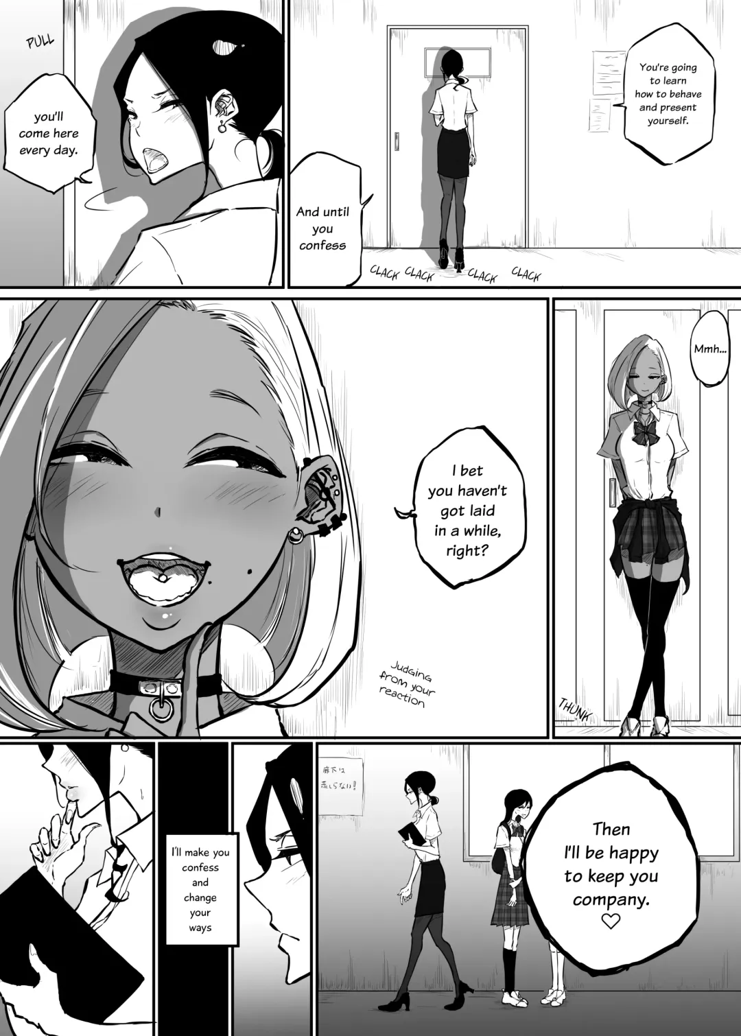 [Pandacorya] Sparta Sensei ga Oshiego no Bitch Gal ni Ecchi na Koto Sareru Hanashi | The Story of a Strict Teacher Who Got Fucked by Her Gyaru Bitch Student Fhentai - Page 7