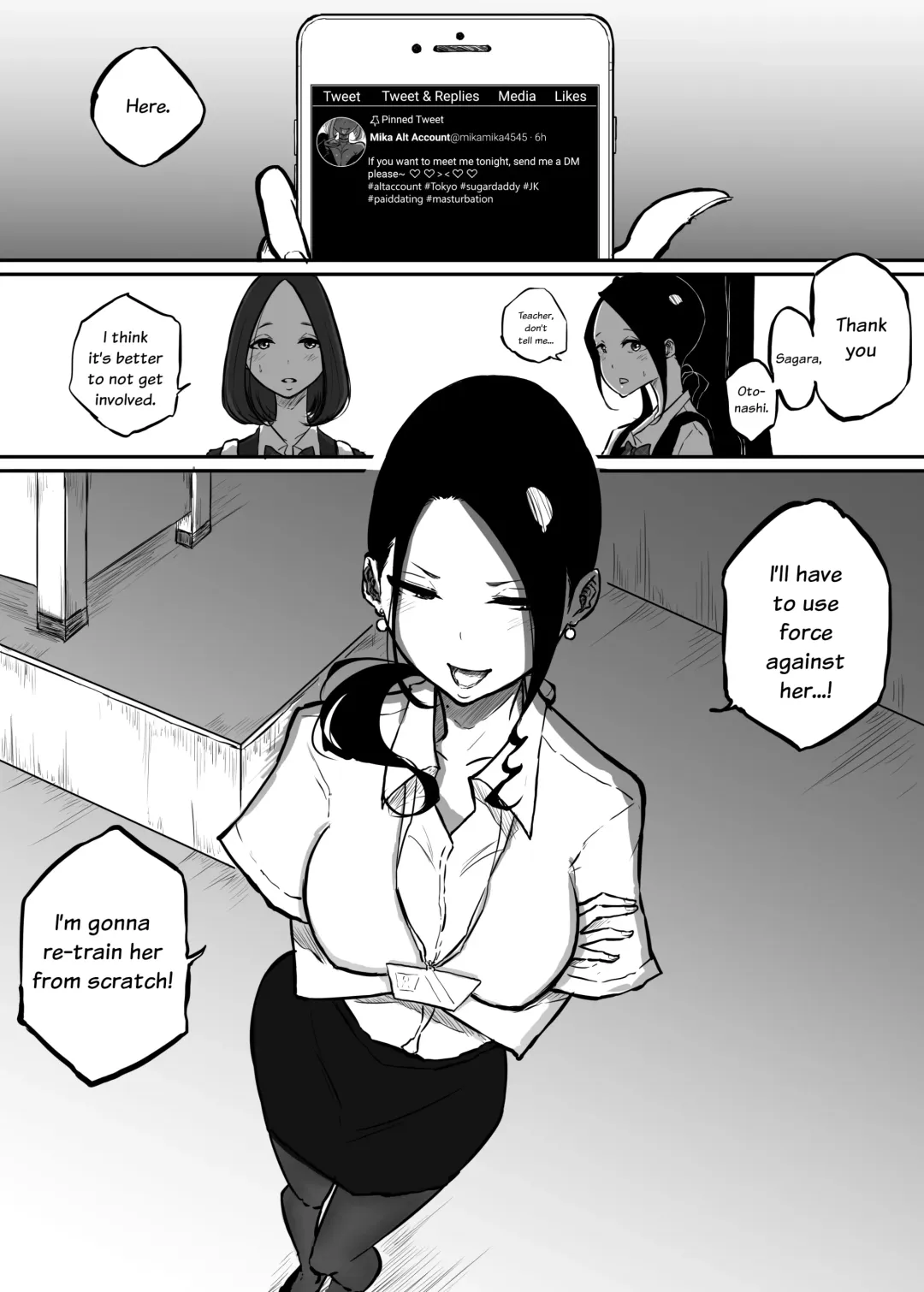 [Pandacorya] Sparta Sensei ga Oshiego no Bitch Gal ni Ecchi na Koto Sareru Hanashi | The Story of a Strict Teacher Who Got Fucked by Her Gyaru Bitch Student Fhentai - Page 9
