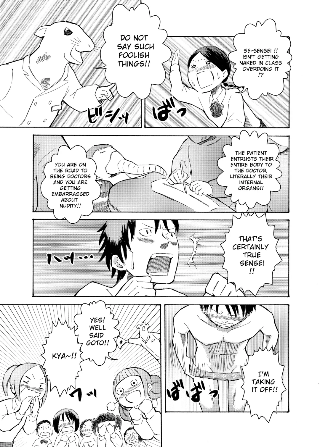 [Suzuki Tenpura] Classmate no Mae de Zenra de Kenshin o Ukesaseraremashita... | I was given a naked medical examination in front of my classmates... Fhentai - Page 6