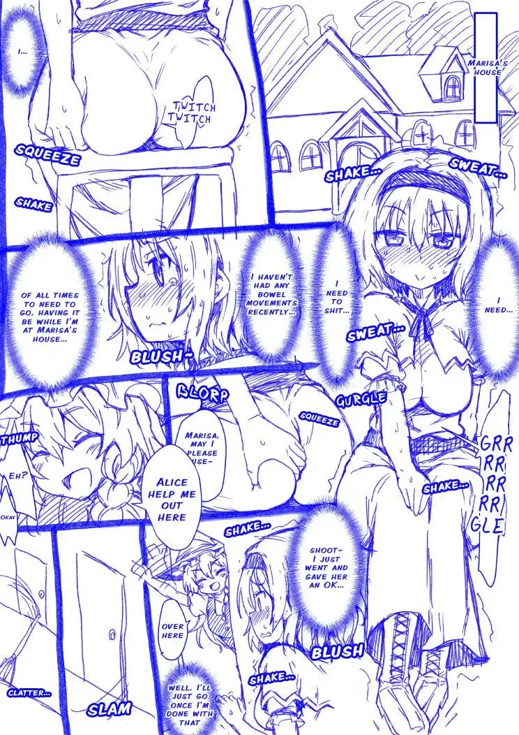 [Kaibutsu O Koeta Kaibutsu] Alice to Marisa no Kuso Kiss | Alice and Marisa's Smelly Kiss Fhentai - Page 1