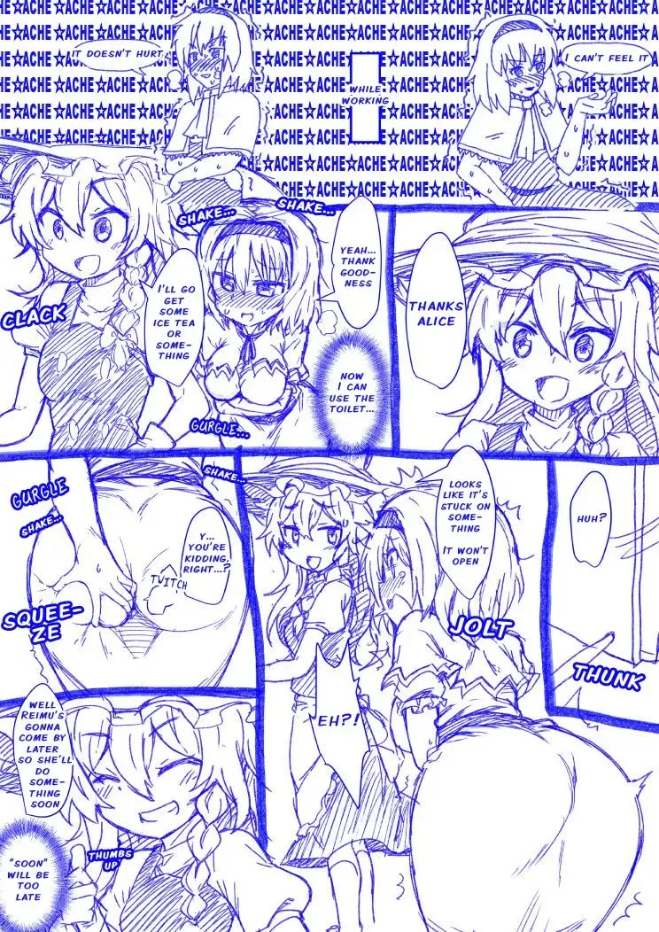 [Kaibutsu O Koeta Kaibutsu] Alice to Marisa no Kuso Kiss | Alice and Marisa's Smelly Kiss Fhentai - Page 2
