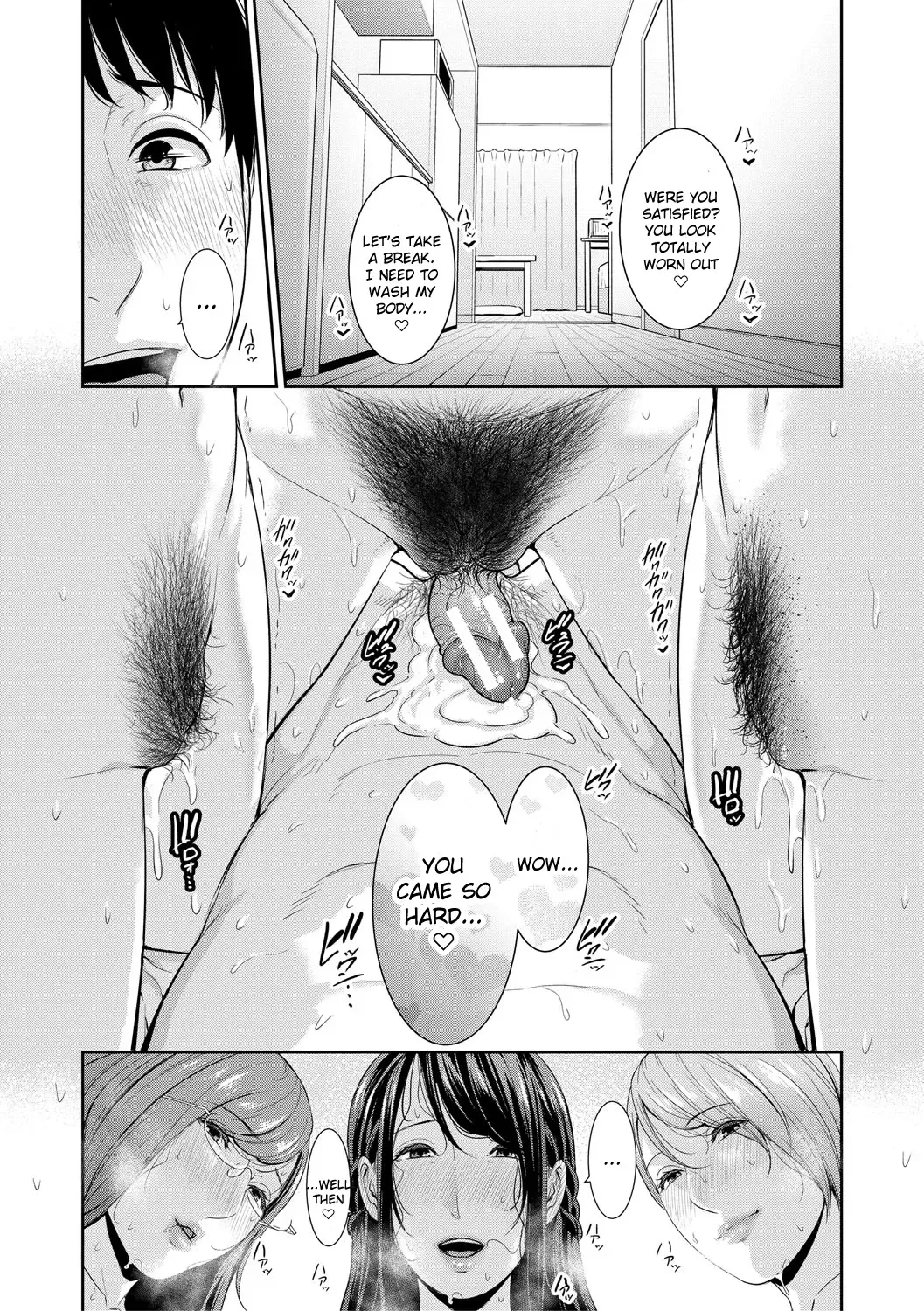 [Gonza] Boku dake no Inbo-tachi | My Three Horny Moms Fhentai - Page 199