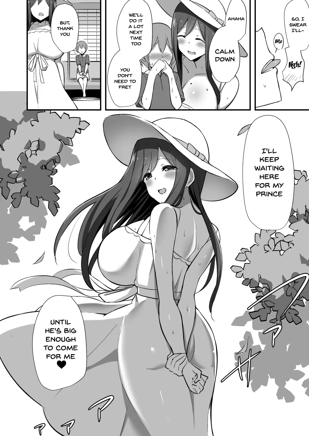 [Hanabi] Shiro OnePi Onee-san to Babubabu Inaka Ecchi | Baby Sex With The Onee-San In the Sundress Fhentai - Page 33