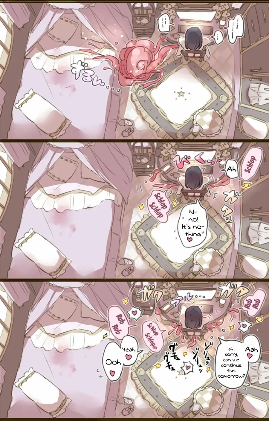 [Mamaloni] Ouchi de Yaru Koto Nai node Shokushu Shoukan Shite Ecchi ni Fukeru Mahou Shoujo | A Witch Who Can't Have Sex At Home Decides To Summon Some Tentacles Instead Fhentai - Page 5