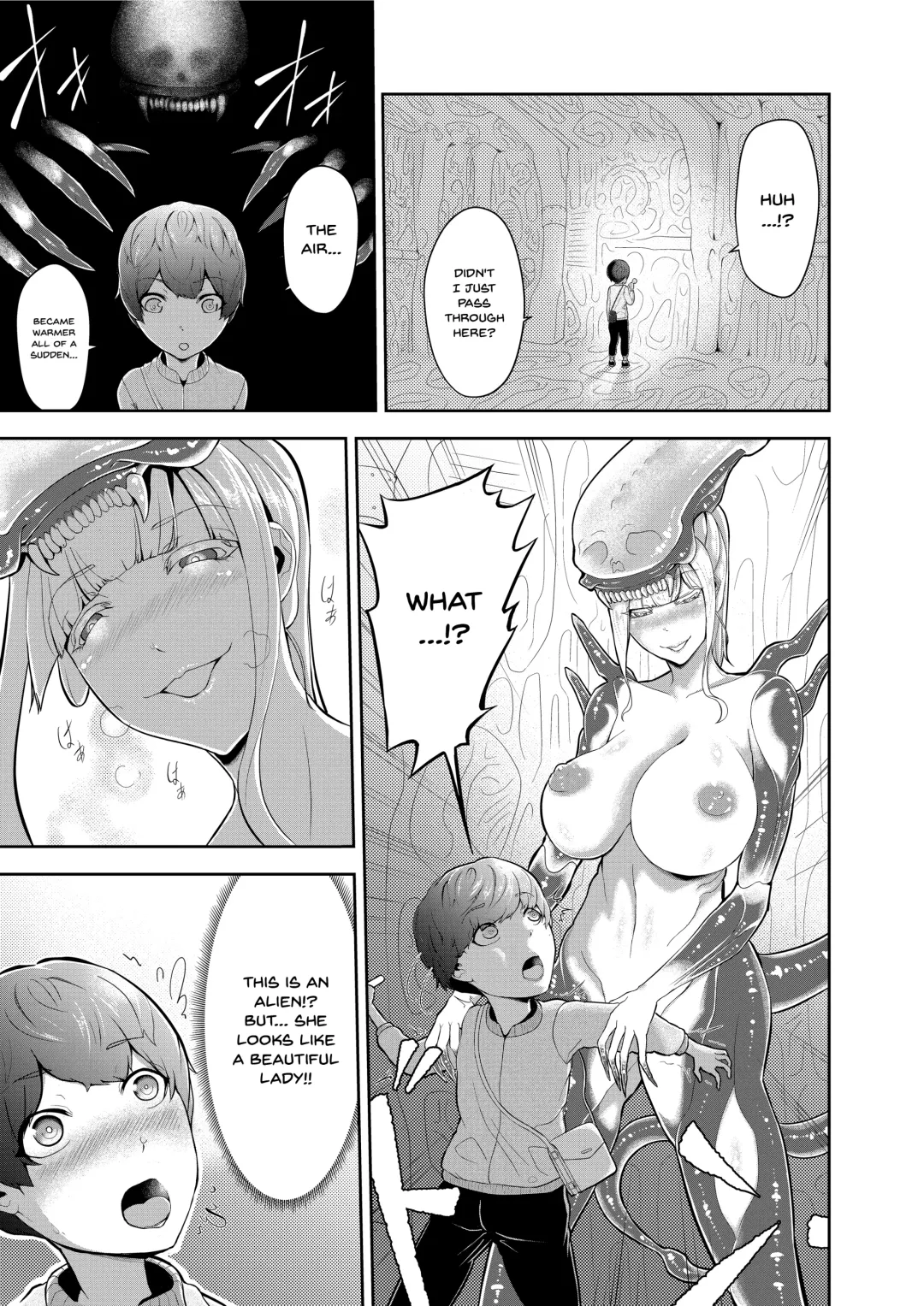 [Oshiro] Alien Queen no Mae de Seieki o Sasageyou | Offer Up Your Sperm For The Alien Queen Fhentai - Page 3