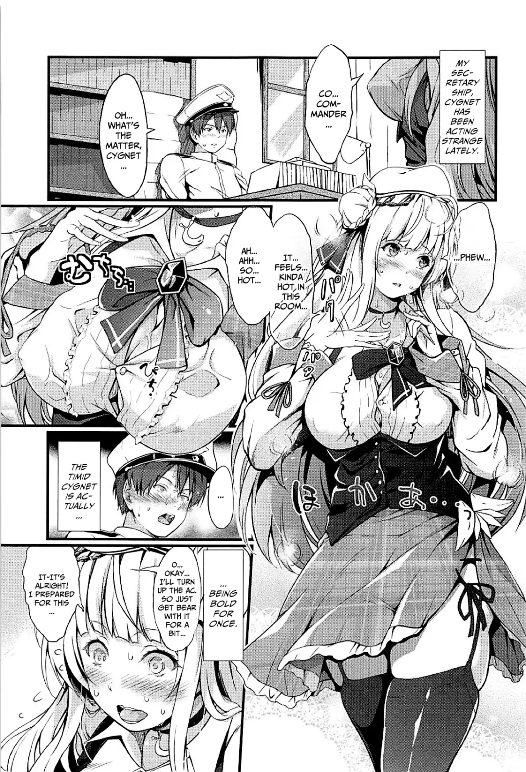 [Kimura Neito] Dokidoki Cygnet Kai no Zenryoku Yuuwaku | A Blushing Cygnet (Retrofit)'s All-Out Seduction Fhentai - Page 5