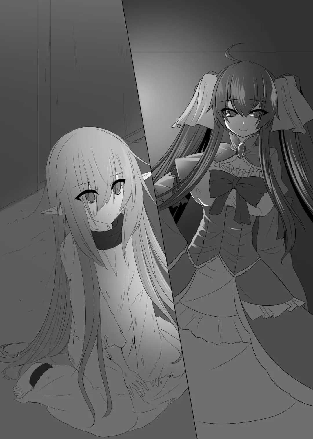 [Sorono] Futanari Ojou-sama to TS Dorei Loli Elf no Ohanashi Fhentai - Page 9