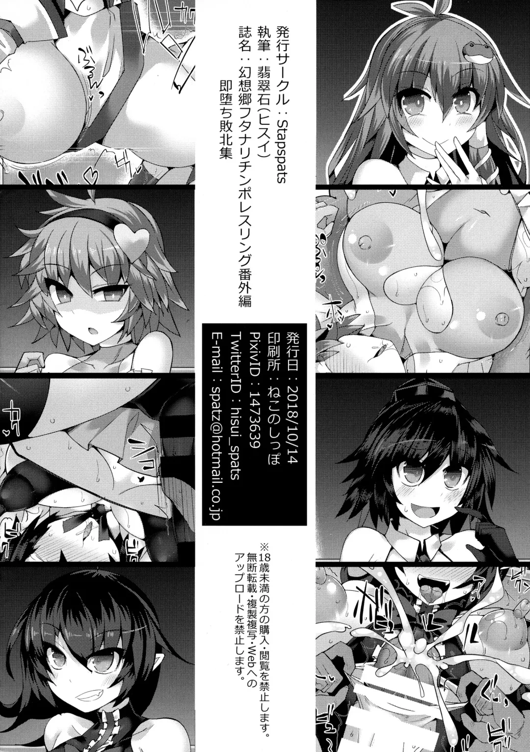 [Hisui] Gensoukyou Futanari Chinpo Wrestling Bangaihen "Sokuochi Haiboku Shuu" Fhentai - Page 3