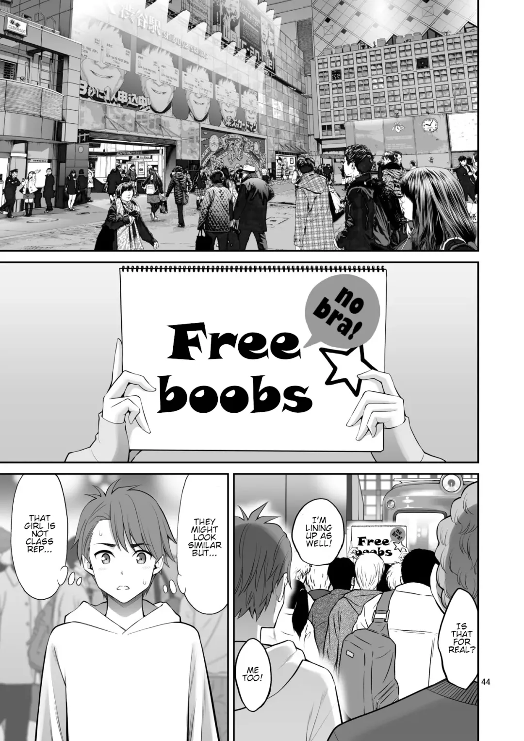 [Yahiro Pochi] Free Oppai | Free Boobs Fhentai - Page 44