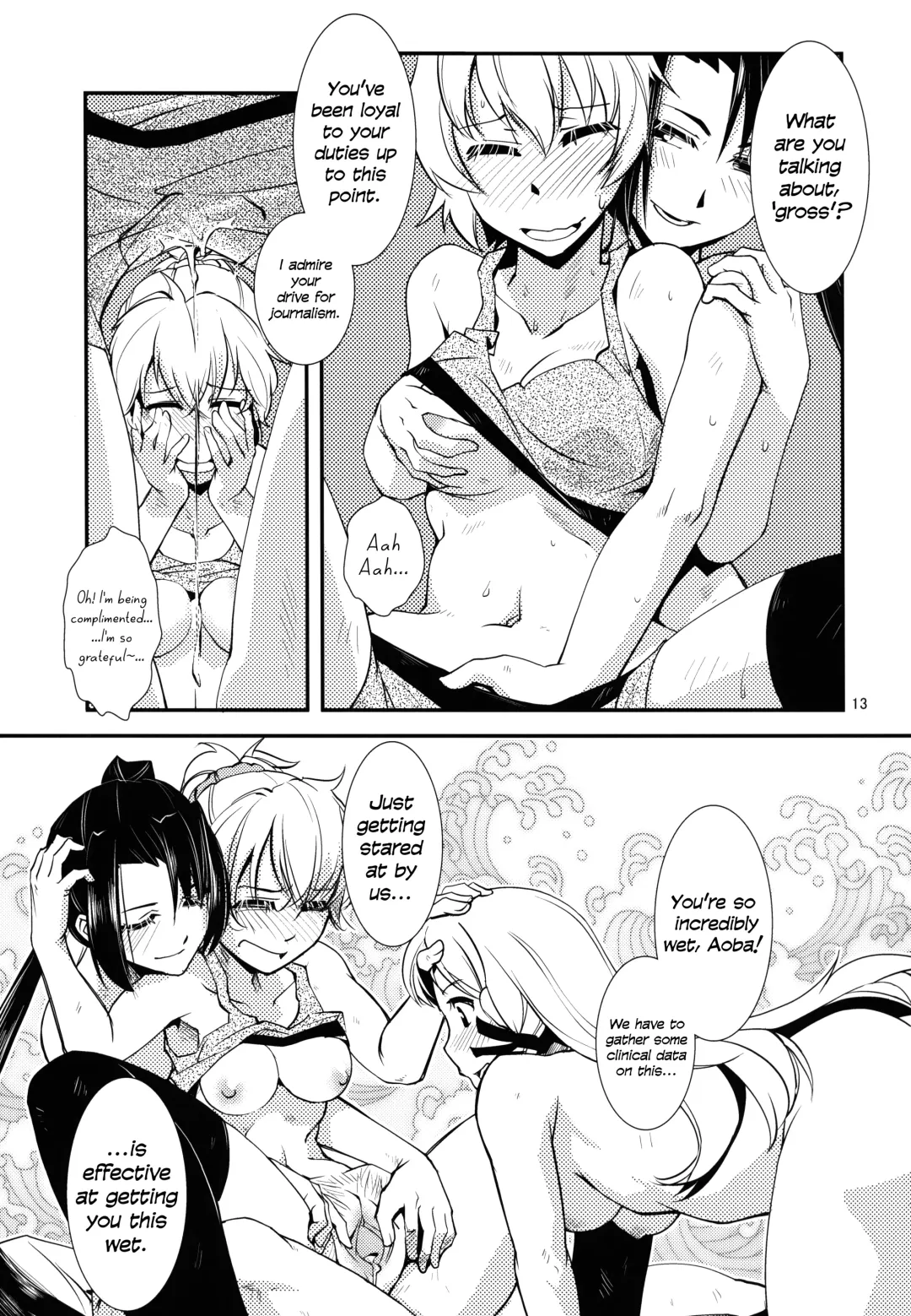 [Kamotama] Aoba no Dokkiri Maruhi Houkoku | Aoba's Unexpected Secret Report Fhentai - Page 15