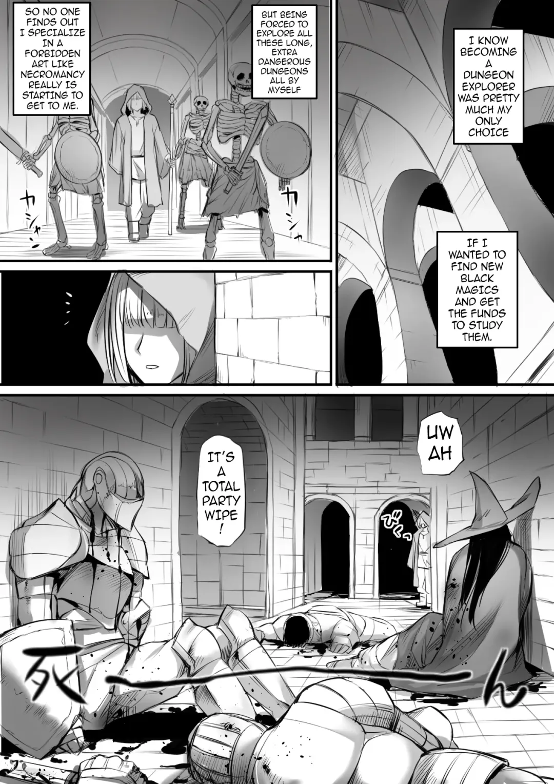 [Nishi Shizumu] Meikyuu de Kakutou Musume no Shitai o Hirotte Jiangshi ni Shitemita Hanashi | The Story of How After Finding the Corpse of a Martial Arts Girl in a Dungeon, I Tried to Make a Jiangshi Fhentai - Page 2