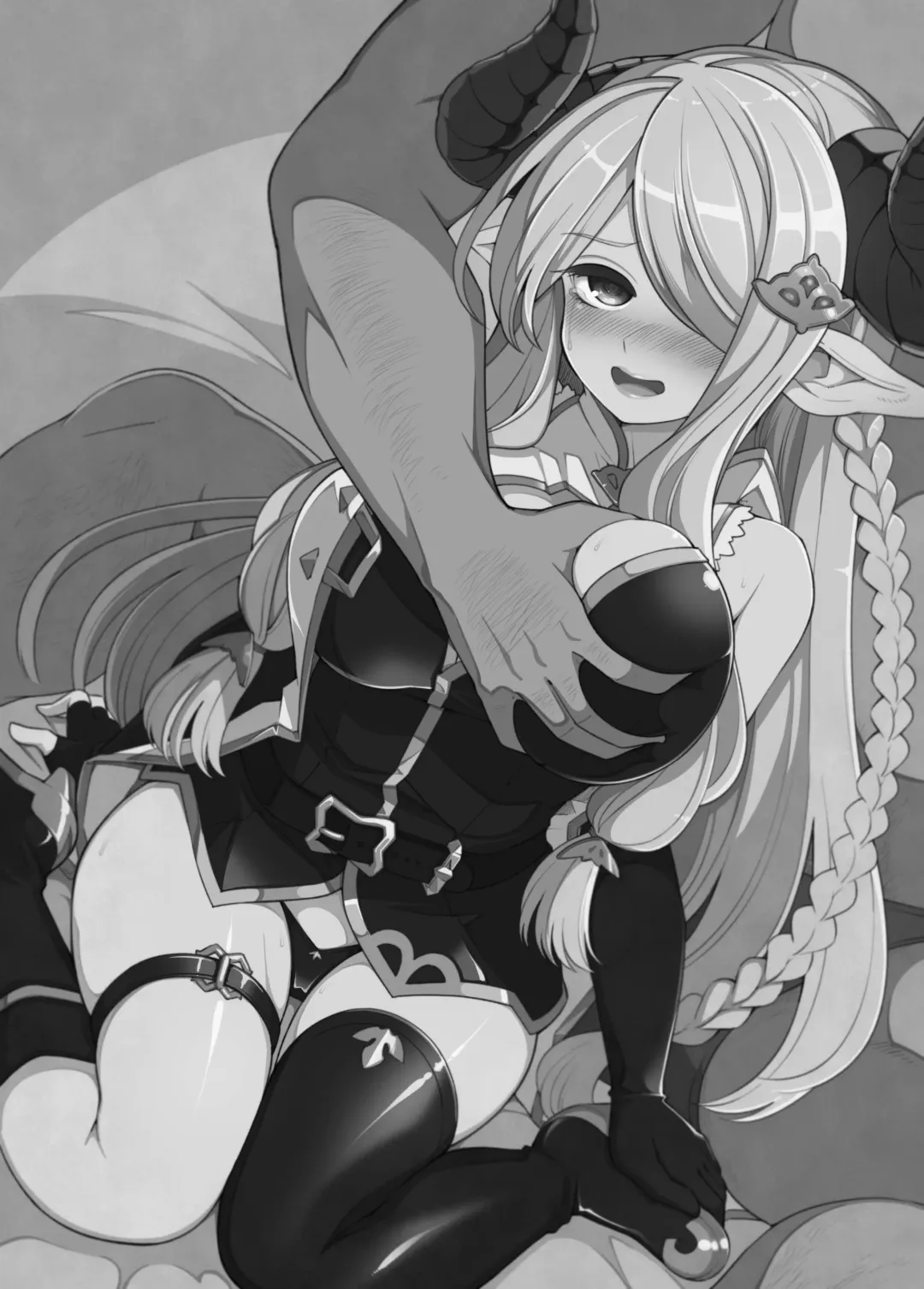 [Hanauna] Mesu Draph o Damashite Pakoru Ohanashi | Tricking Female Draph into Rough Sex (decensored) Fhentai - Page 2