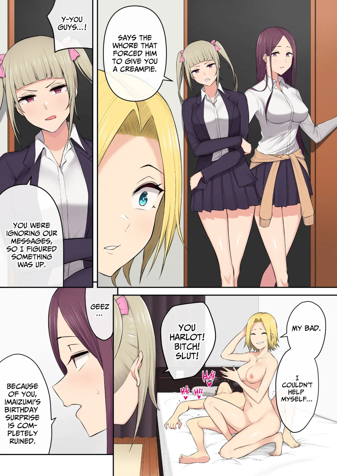 Imaizumin-chi wa Douyara Gal no Tamariba ni Natteru Rashii 3 | IMAIZUMI BRINGS ALL THE GYARUS TO HIS HOUSE 3 (decensored) Fhentai - Page 52