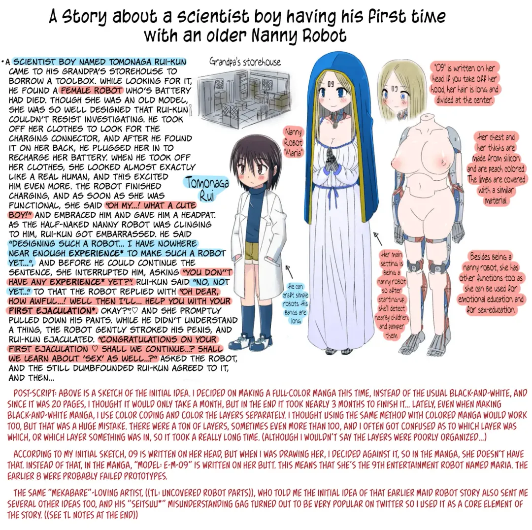 Kyuugata Komori Robotto ni  Fudeoroshi Shitemorau Kagaku Shounen no Hanashi | A story about a scientist boy having his first time with an older nanny robot Fhentai - Page 22