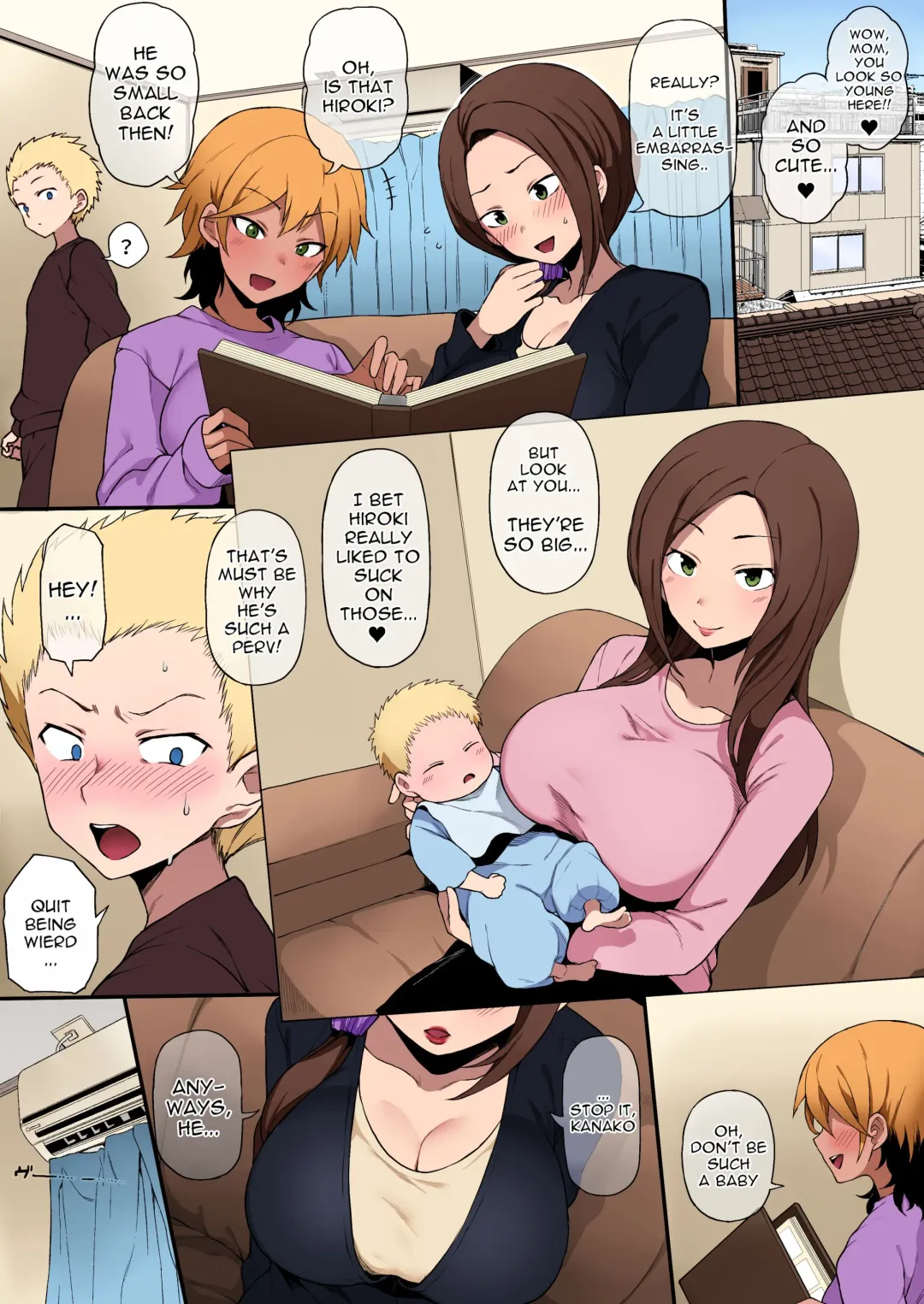 [Terasu Mc] Mama no Oppai o Ubawareru | Stolen Mother's Breasts (decensored) Fhentai - Page 1