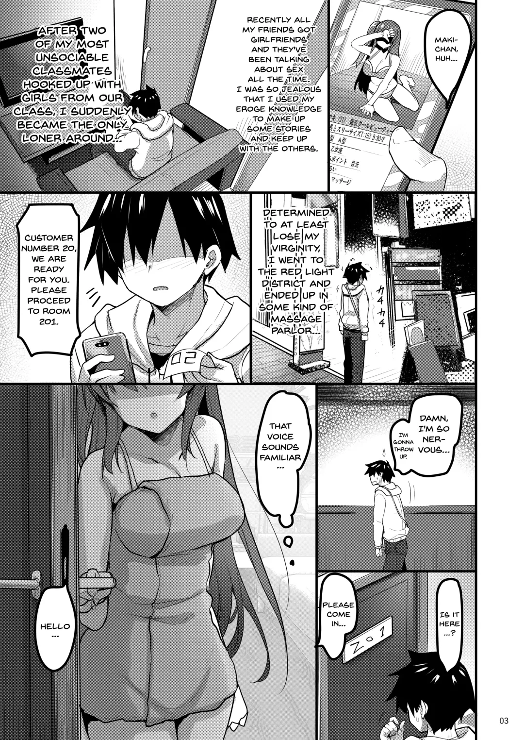 [Akahito] Ecchi na Massage-ya ni Kitara Classmate ga Dete Kita Hanashi | A Story Of Going Out To Get a Massage And The One Who Shows Up Is My Classmate Fhentai - Page 2