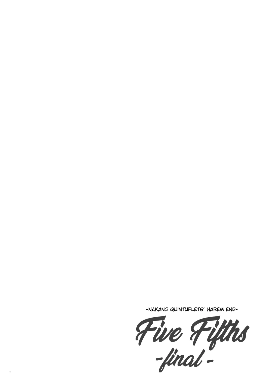 Gobun no Go -final- -Nakano-ke Itsutsugo Harem END- | Five Fifths -final- -Nakano Quintuplets' Harem END- Fhentai - Page 3