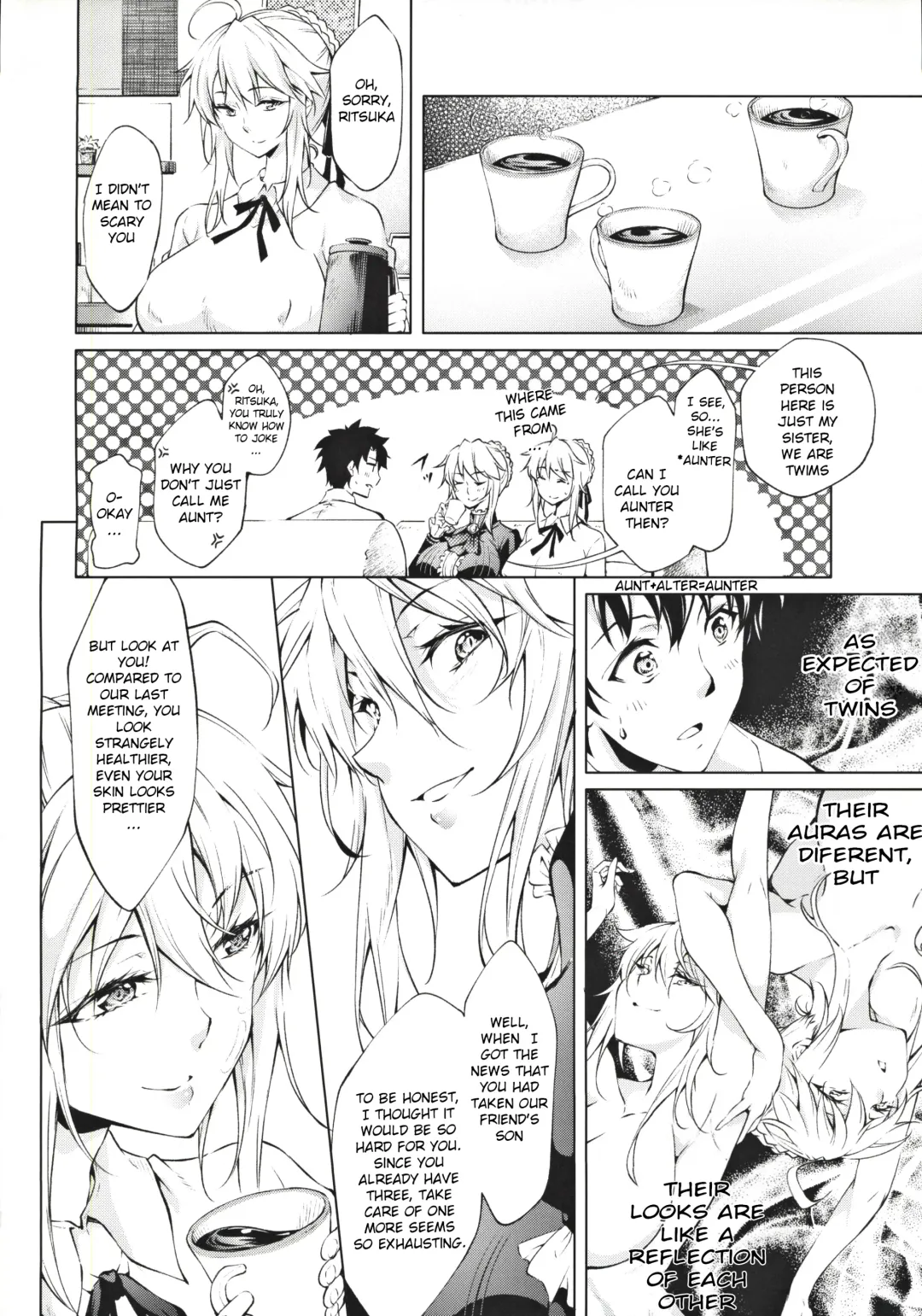 [Kuno Touya] Pendra Shimai no Seijijou | The Pendragon twin sisters' sexual situation Fhentai - Page 5