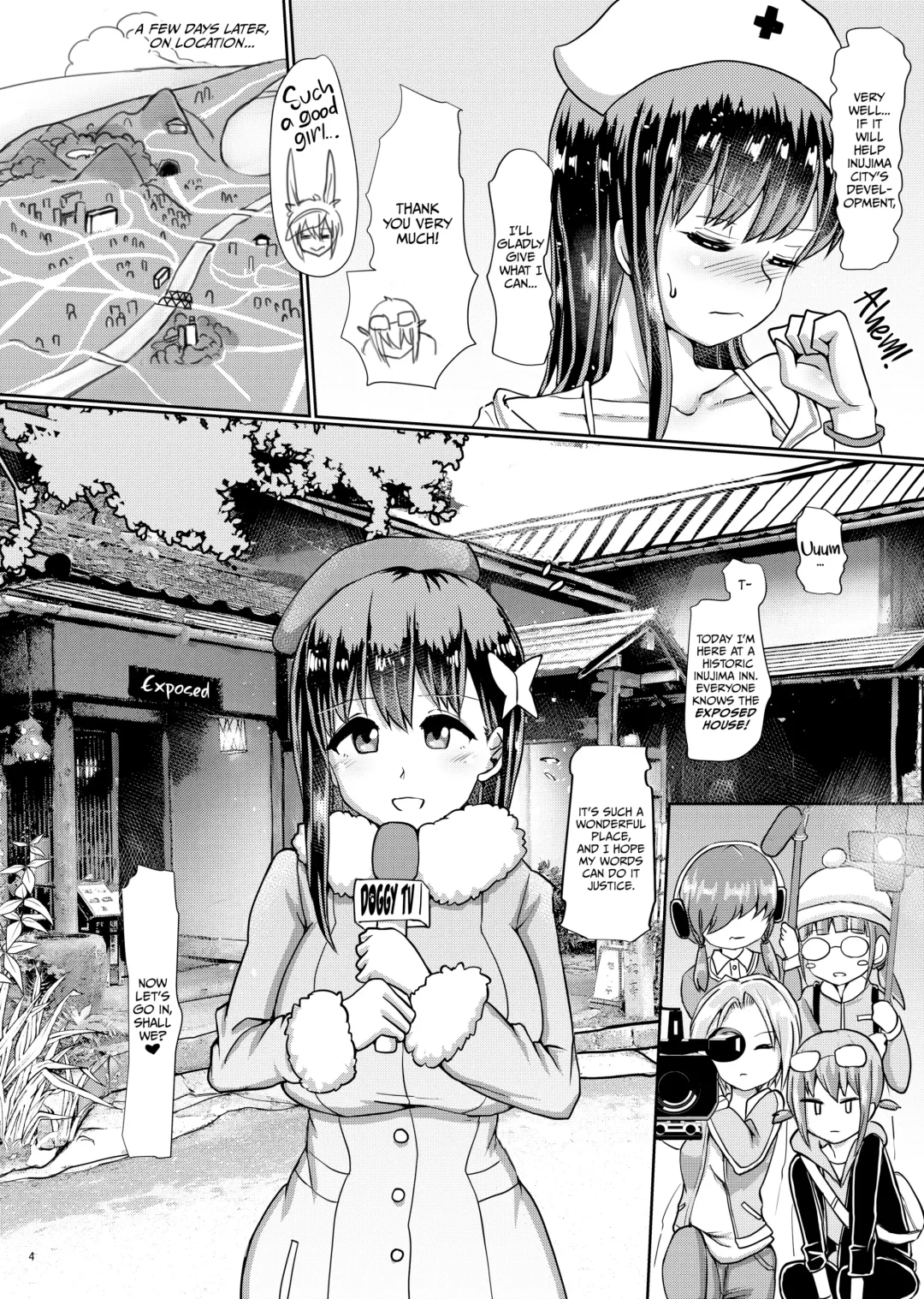 [Hakaba Yodomu] Futanari Onsen Bangumi no Nyuuyoku Reporter ★ | Bathing Report at the Futanari Hot Springs (decensored) Fhentai - Page 3
