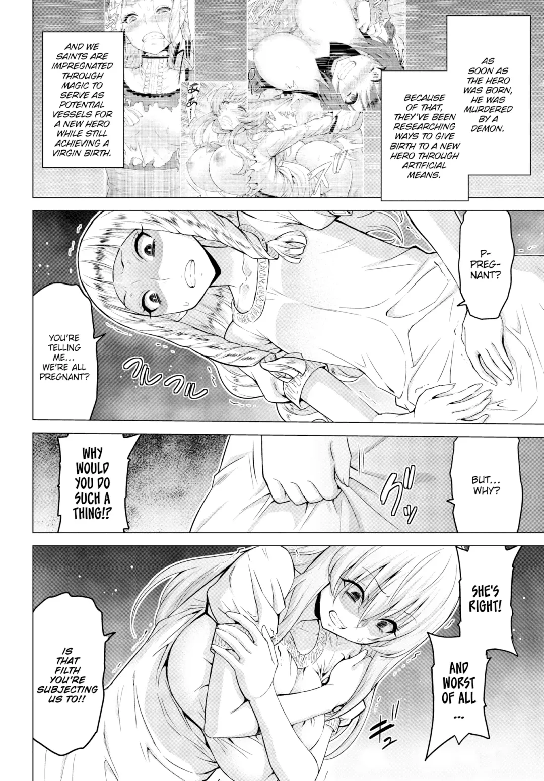 [Yamada Gogogo] Seijo no Rakuin -Annunciation of despair - Ch 1-4 Fhentai - Page 40