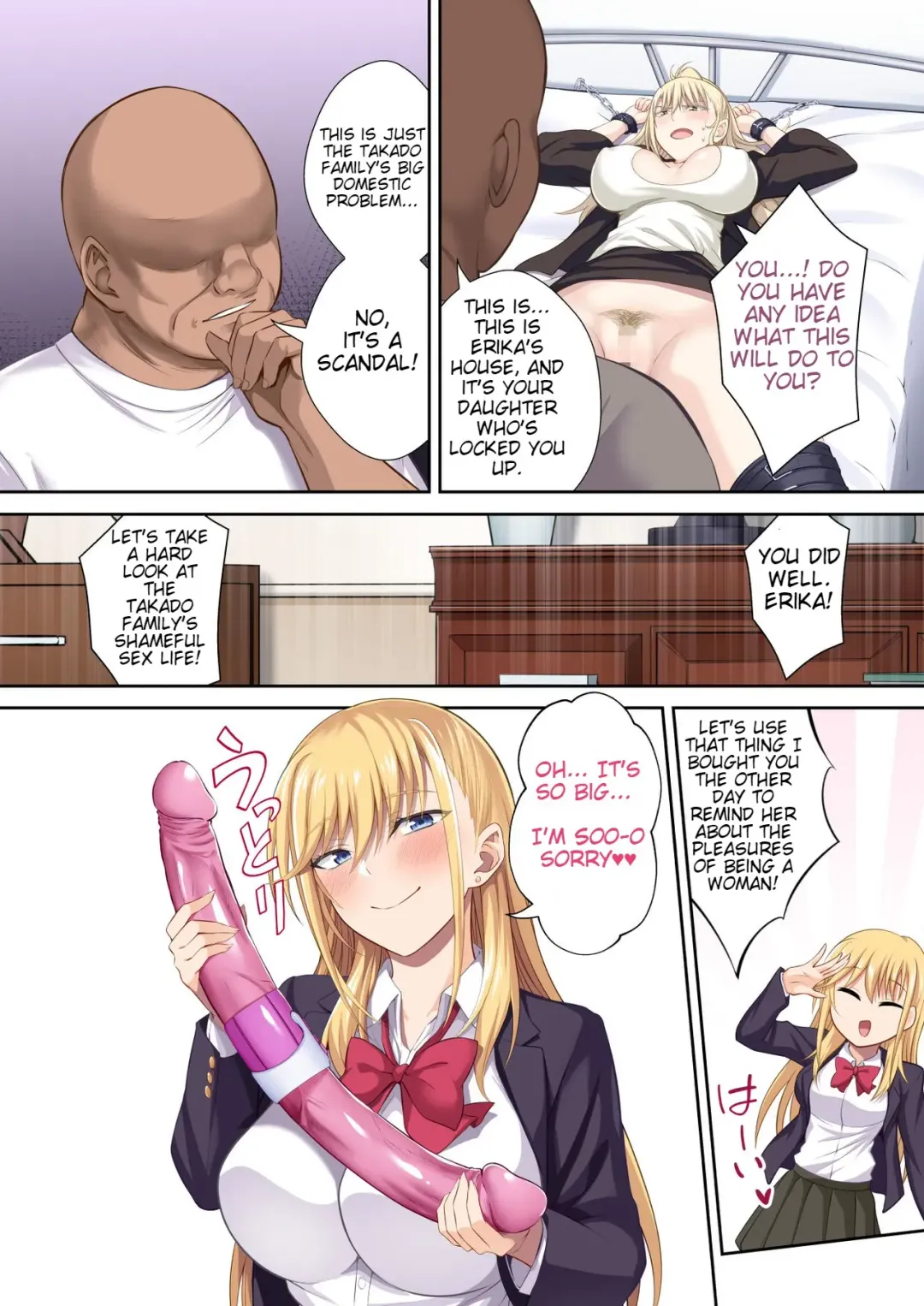 [Ijima Yuu] Gakuenchou Koudou Mariya o Chinpo Cleaner Nigou ni Otosu (Jo) | The School Principals Penis cleaner, Double Team Fhentai - Page 22