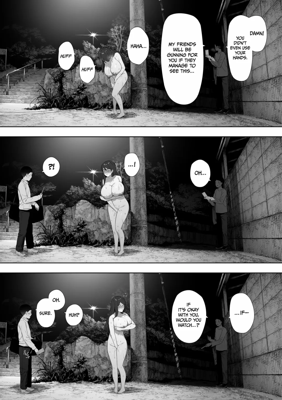 [Nt Robo] Aisai, Doui no Ue, Netorare Roshutsu | Cucked With My Consent: My Exhibitionist Wife Fhentai - Page 56