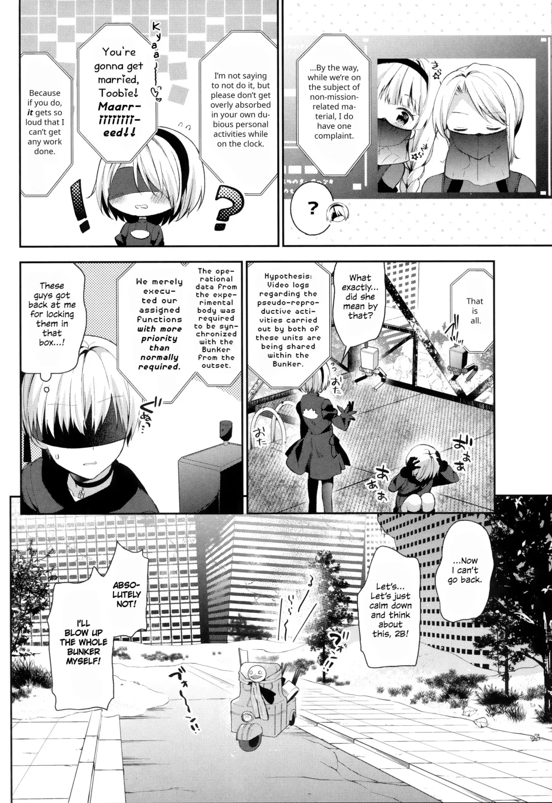 [Yuizaki Kazuya] YoRHa 2B-gata Shoushizai Kitai no Toriatsukaidoki ni Okeru Chuui Jikou Tsuutasu Fhentai - Page 15