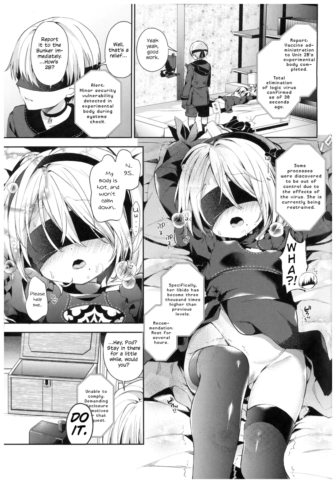 [Yuizaki Kazuya] YoRHa 2B-gata Shoushizai Kitai no Toriatsukaidoki ni Okeru Chuui Jikou Tsuutasu Fhentai - Page 4