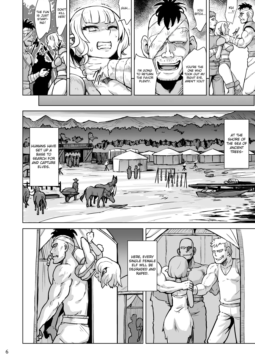 [Yuugiri] Inyoku ni Kuruishi Elf-tachi no Uta | The Song of the Lust-Crazed Elves Fhentai - Page 7