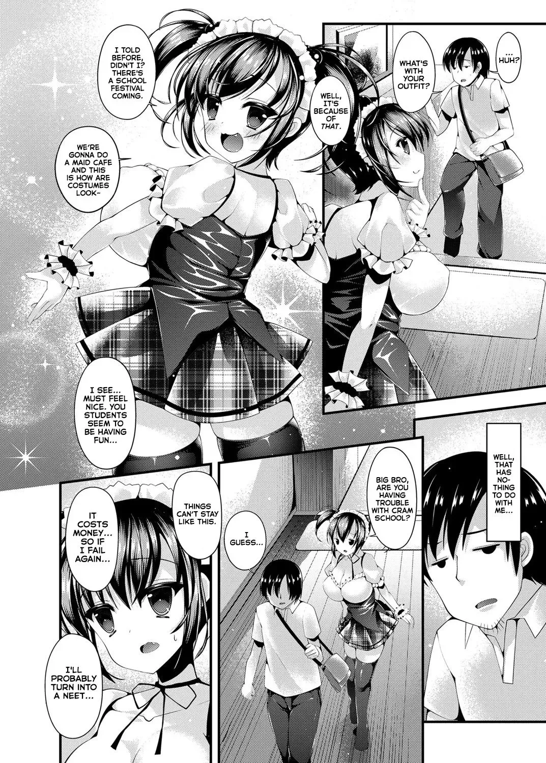 [Kotoba Ai] Maid Sugata no Bakunyuu Imouto ni Nazo no Drink de Kyousei Hatsujou Saserareru Boku Fhentai - Page 2