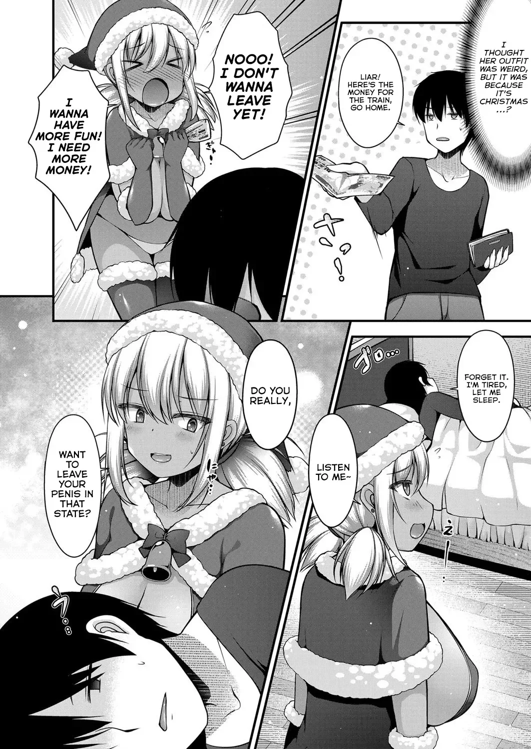 [Kotoba Ai] Inaka kara Oshikakete Kita Santa Cos Shita Kuro Gal JK na Imouto to Papakatsu Shite Shimatta Hanashi Fhentai - Page 4