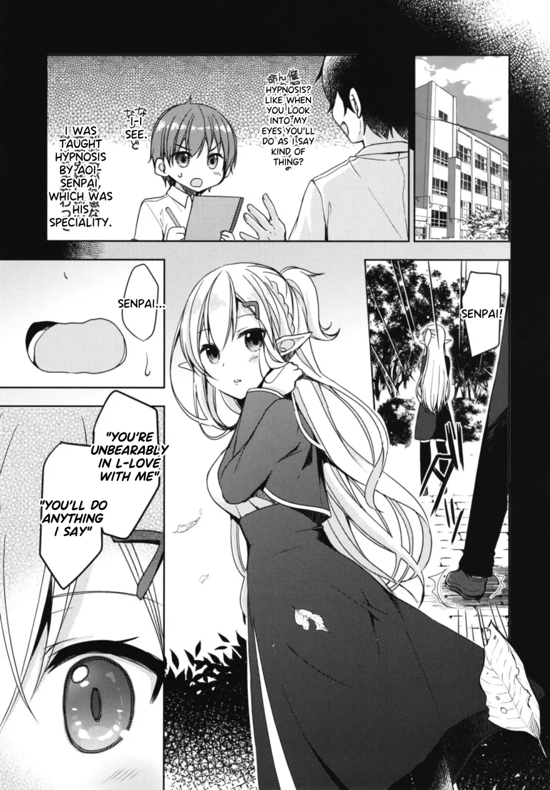 [Mori Airi] Akogare no Elf Senpai ni, Ecchi na Saiminjutsu Kakete Mita. | I tried to erotically hypnotize Elf Senpai who i admire (decensored) Fhentai - Page 7