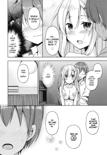 [Mori Airi] Akogare no Elf Senpai ni, Ecchi na Saiminjutsu Kakete Mita. | I tried to erotically hypnotize Elf Senpai who i admire (decensored) Fhentai - Page 12