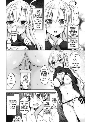 [Mori Airi] Akogare no Elf Senpai ni, Ecchi na Saiminjutsu Kakete Mita. | I tried to erotically hypnotize Elf Senpai who i admire (decensored) Fhentai - Page 8