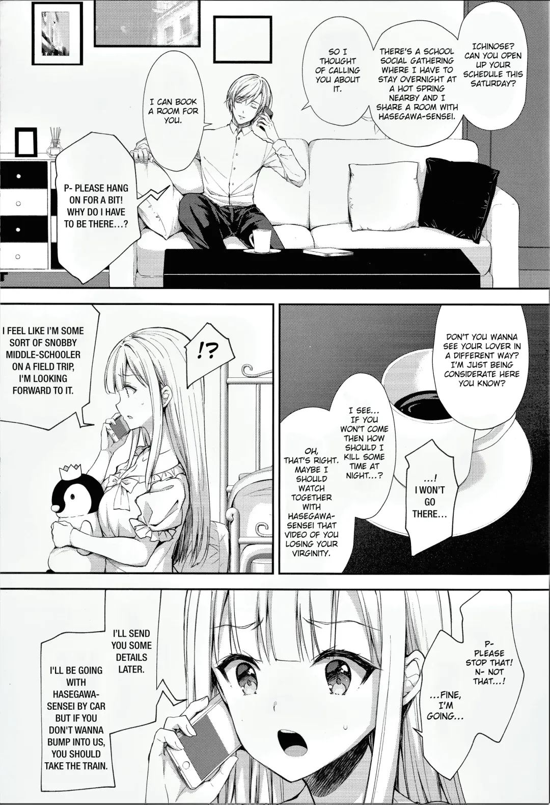 [Crowe] Indeki no Reijou 4 ~Kare no Tonari de Nureru Insei~ | Obscene Lady 4 ~Wet and Moaning Beside My Boyfriend~| Fhentai - Page 6