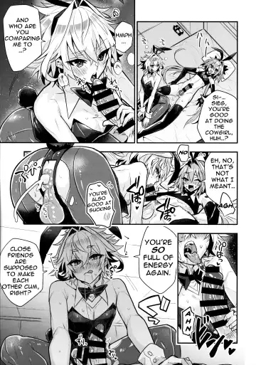 [Haoro] Naka no Ii Shinyuu wa Bunny Cosplay Kijoui Koubi o Sururashii zo | Rider, I Heard That Good Friends Are Supposed To Have Cowgirl Sex While In Bunny Cosplay Fhentai - Page 4