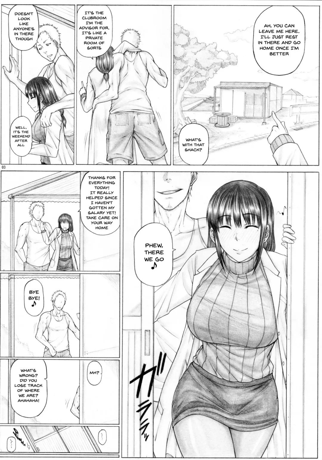 [Kutani] Sayaka Sensei Okazuri Sao Nisshi Yotta Ikioi de Charao to Bushitsu Rankou Hen | A Journal Of When Sayaka Sensei Got Really Drunk And Fucked By Playboys Fhentai - Page 4