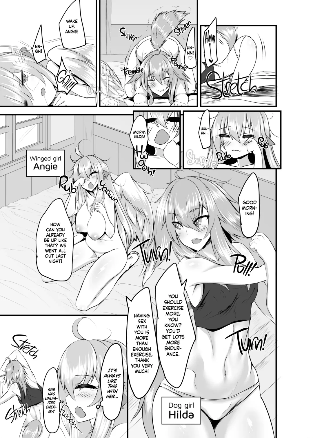 [Sorono] Two Flowers for Two Delivery Girls - Dog Girl and Winged Girl Make Steamy Happy Love with their New Dicks (uncensored) Fhentai - Page 4