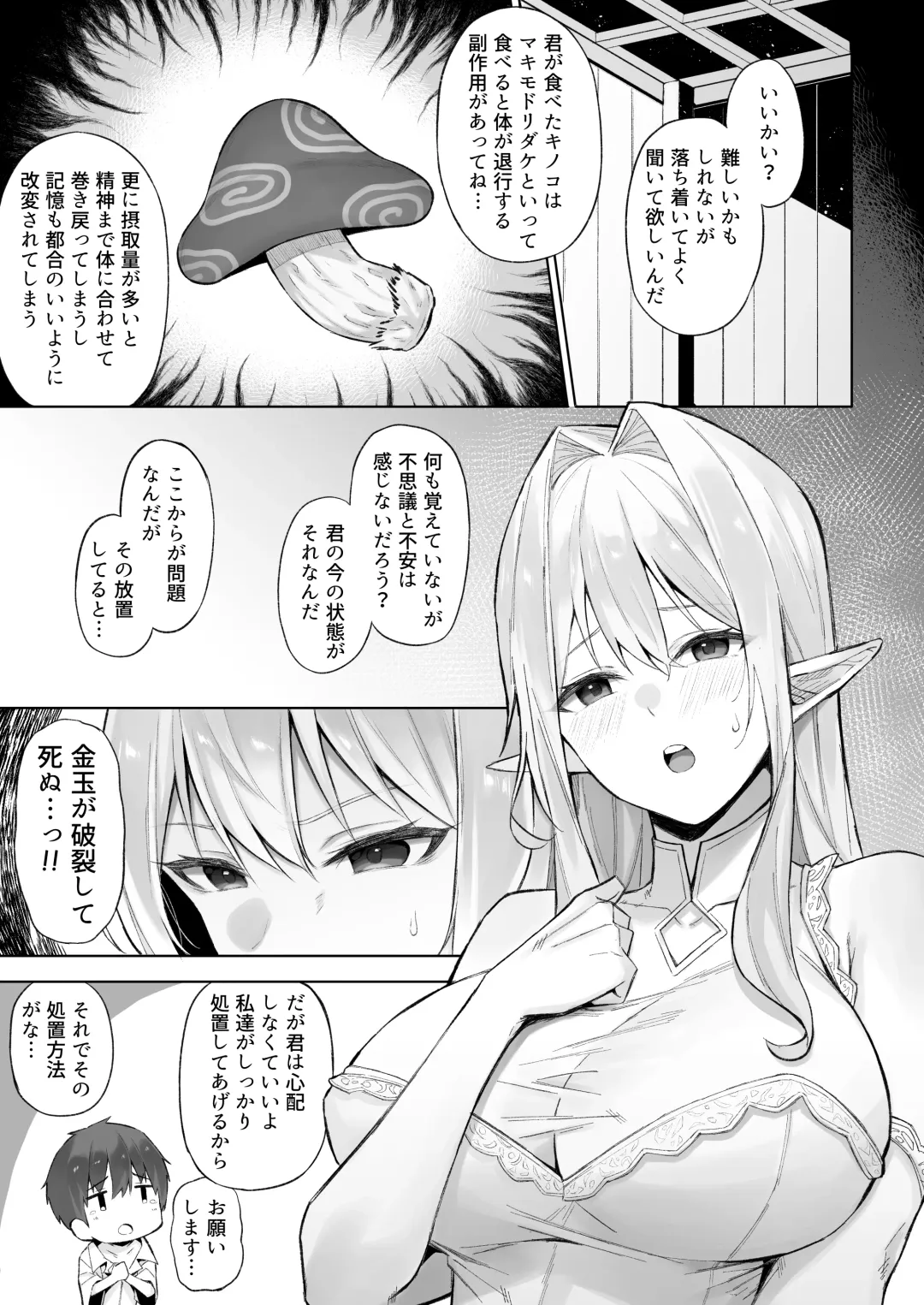 [Anza Yuu] Isekai Shoukan IV Elf na Onee-san to Fushigi na Kinoko Fhentai - Page 6