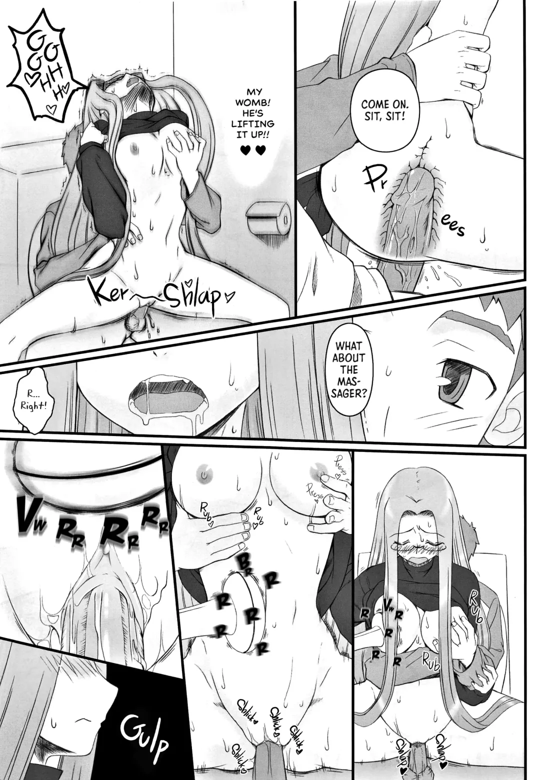 [Kobanya Koban] Yappari Rider wa Eroi na 9 Rider-san ni Denma desu. | As expected, Rider is erotic 9. Electric Massage for Rider-san (decensored) Fhentai - Page 21